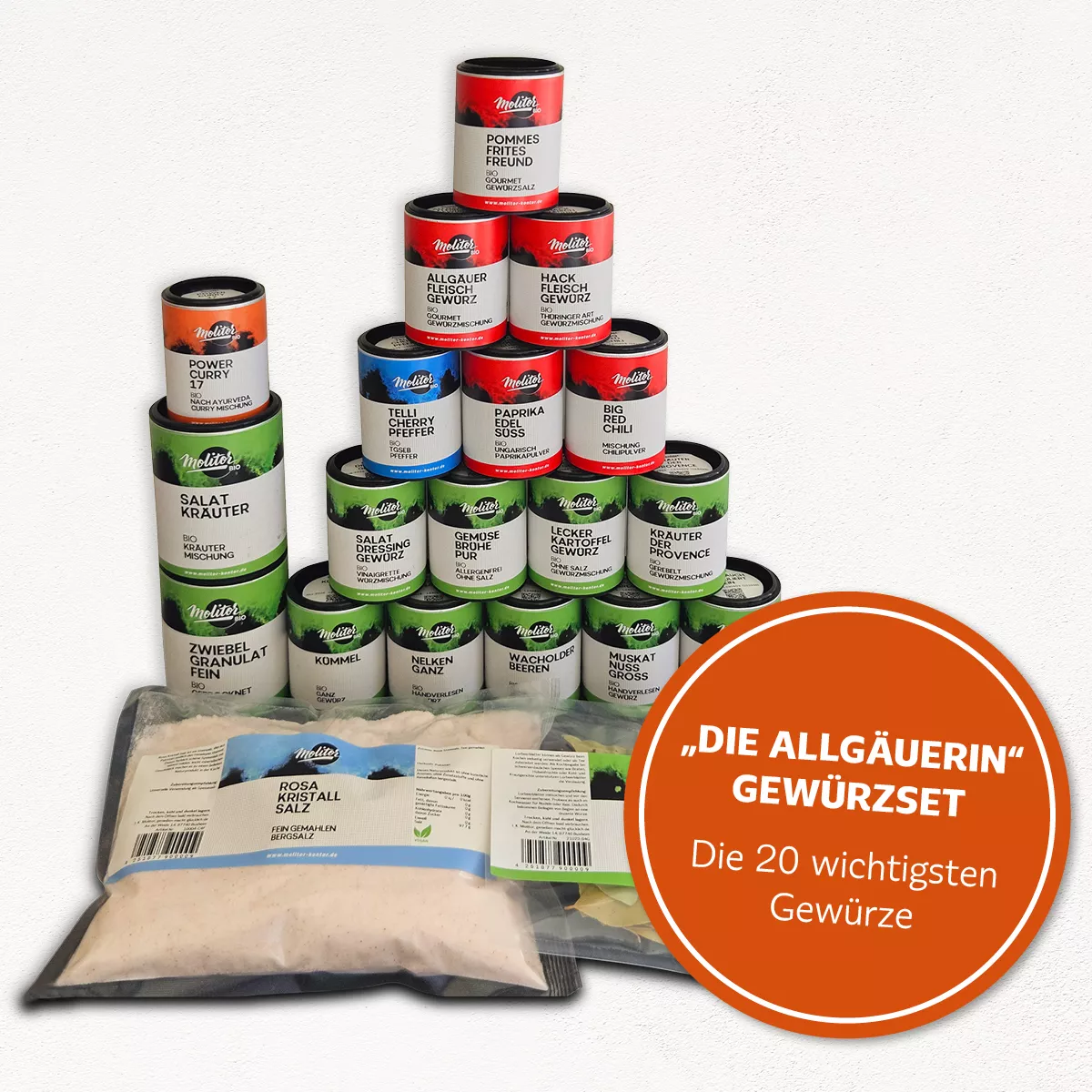 Gewürz Set Allgäuerin | die 20 wichtigsten Gewürze