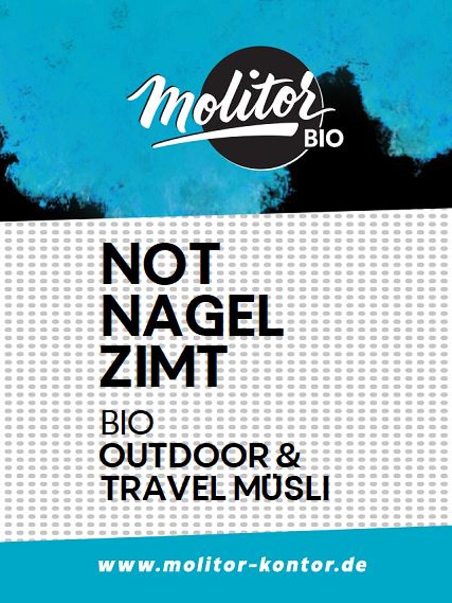 Outdoor Müsli Zimt Bio Etikett