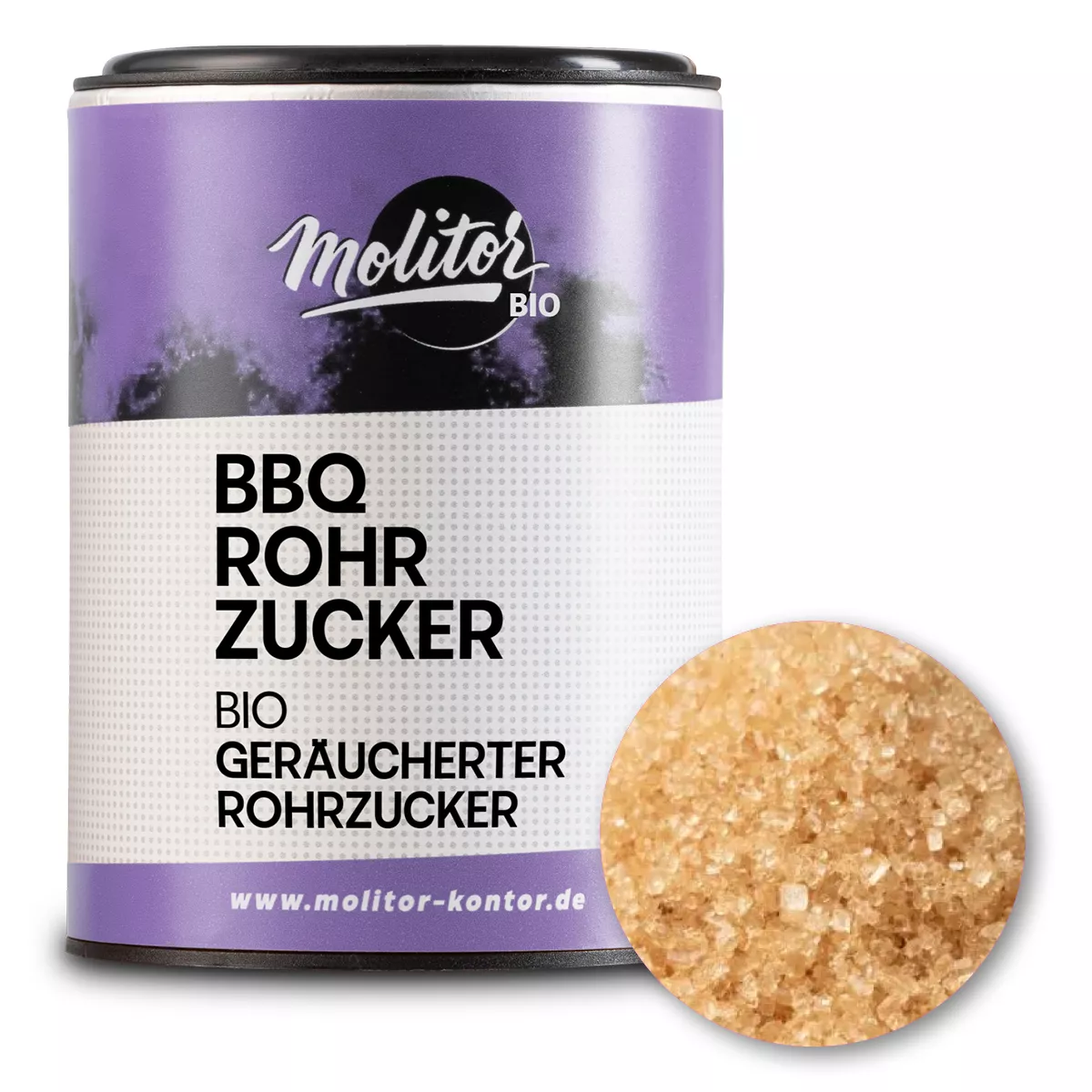 Rohrohrzucker geräuchert Bio | BBQ Zucker