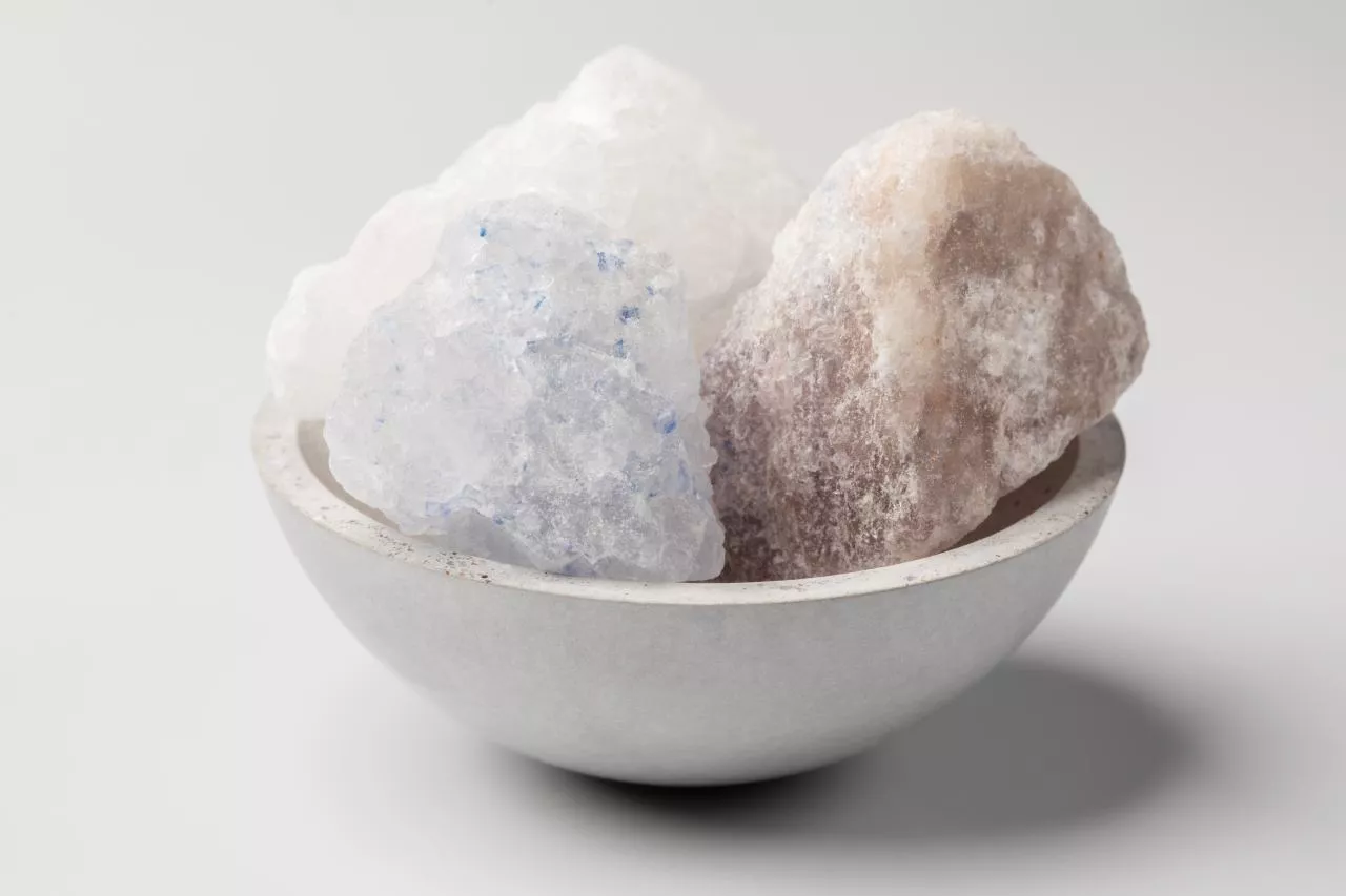 Blau-Salz Brocken